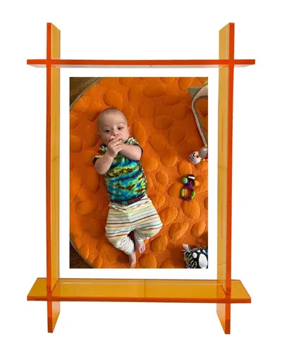 R16 Lucite 8x10 Frame In Orange