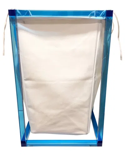 R16 Neon Blue Lucite Hamper
