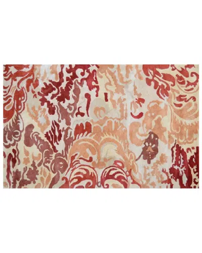 R16 Niigata Hand-made Wool & Silk Contemporary Rug In Multi