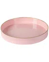 R16 Pink Round Decorative Tray In Pink