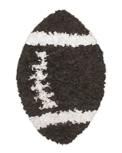 R16 Shaggy Raggy Hand-made Cotton Rug In Brown