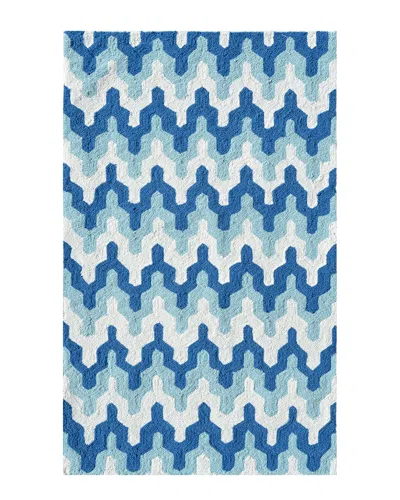 R16 Surge Hand-made Contemporary Rug In Blue