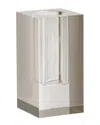 R16 Tall Gray Translucent Vase In Gray