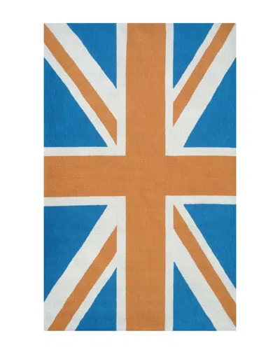 R16 Union Jack Hand-made Contemporary Indoor/outdoor Rug In Multi