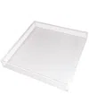 R16 White Square Tray In White