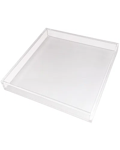 R16 White Square Tray