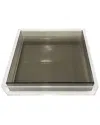 R16 _grey Encased Lucite Tray In Clear