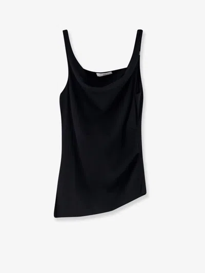 R2w Air Twisted Cotton And Modal Top In Black