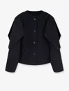R2w Catran Wool And Cashmere Blazer In Black