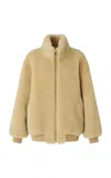 R2w Half Neck Wool Jacket In Nude