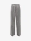 R2w Manes Wool And Cashmere Trousers In Gray