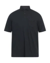 R3d Wöôd Man Polo Shirt Black Size L Cotton In Black