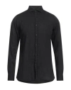 R3d Wöôd Man Shirt Black Size M Linen