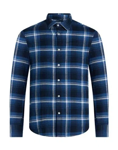 R3d Wöôd Man Shirt Blue Size Xxl Cotton