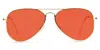Ra Optics Women's Gold Yogananda  Sunset