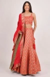 Raas Flanna Banarasi Jacquard Lehenga Choli Set
