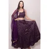 Raas Jaden Sequins Embroidered Lehenga Choli In Wine