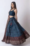 Raas Kanika Bandhani Print Lehenga Choli In Blue