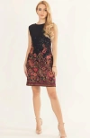 Raas Ravina Sequins Embroidered Short Dress In Black