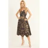 Raas Sablora Jacquard Midi Dres