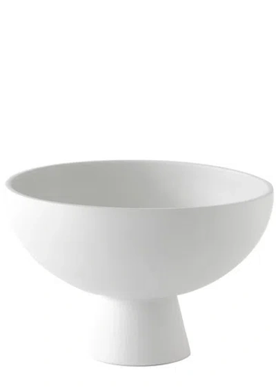 Raawii Strøm Large Earthenware Bowl In White