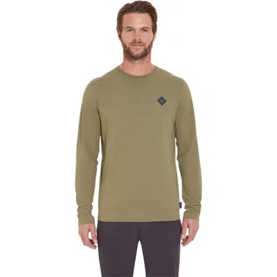 Rab Basecamp Logo Badge Long-sleeve T-shirt In Light Khaki