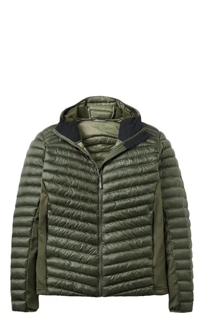 Rab Cirrus Flex Hooded Jacket In Army