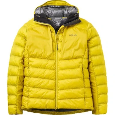 Rab Cirrus Ultra Hooded Jacket In Yellow
