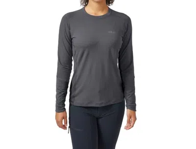 Rab Conduit Crew Shirt In Beluga In Black