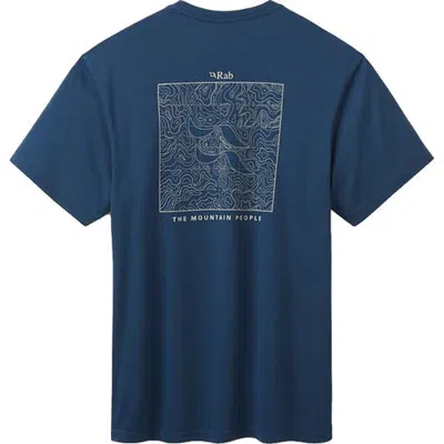 Rab Crimp Elevation T-shirt In Tempest Blue5