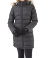 Rab Deep Cover Parka Coat In Black In Gray