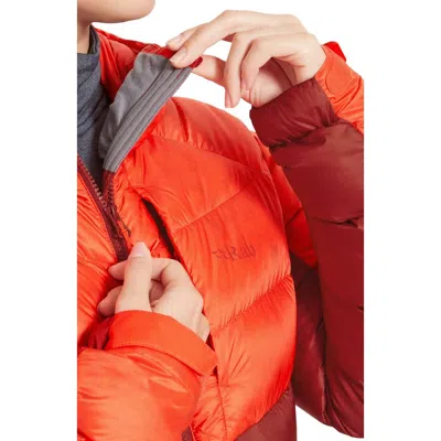 Rab Glaceon Pro Down Jacket In Red Grapefruit/tuscan Red