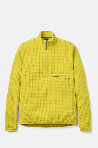 Rab Men's Ramshaw Pull On Sweatshirt In Dark Pollen In Yellow