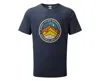Rab Men's Stance 3 Peaks Short Sleeve Tee Top In Deep Ink In Multi