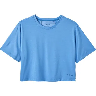 Rab Rivelin Crop T-shirt In Blue