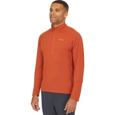 Rab Sonic Long-sleeve Zip Shirt In Red