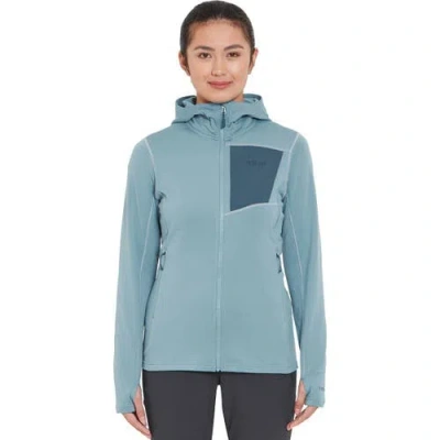 Rab Superflux Full-zip Hooded Jacket In Blue