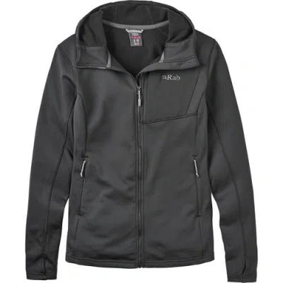 Rab Superflux Full-zip Hooded Jacket In Black