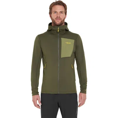 Rab Superflux Hooded Jacket In Green