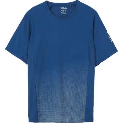 Rab Trail T-shirt In Tempest Blue/light Zinc