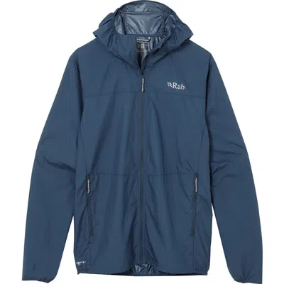 Rab Windgather Hooded Jacket In Blue