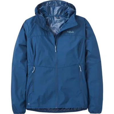 Rab Windgather Hoodie In Tempest Blue