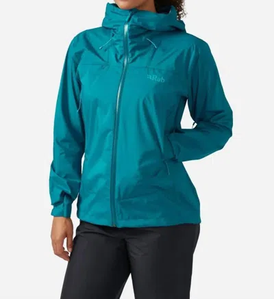 Rab Women's Downpour Plus 2.0 Waterproof Jacket In Ultramarine In Pink