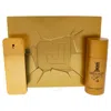 Rabanne 1 Million By Paco  For Men - 2 Pc Gift Set 3.4oz Edt Spray In Pink/white/orange