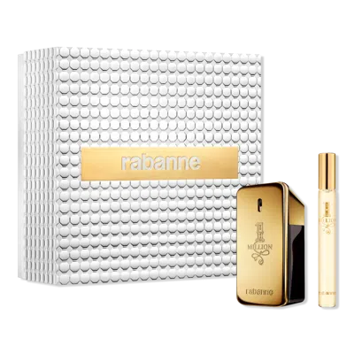 Rabanne 1 Million Eau De Toilette Cologne 2-piece Gift Set In Transparent
