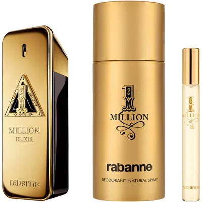 Rabanne 1 Million Elixir Parfum Intense Cologne Set $215 Value In No Color