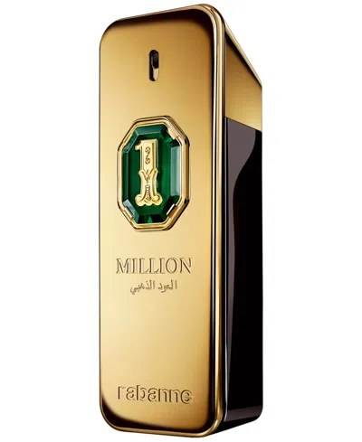 Rabanne 1 Million Golden Oud Parfum Intense Natural Spray, 3.4 Oz. In Transparent