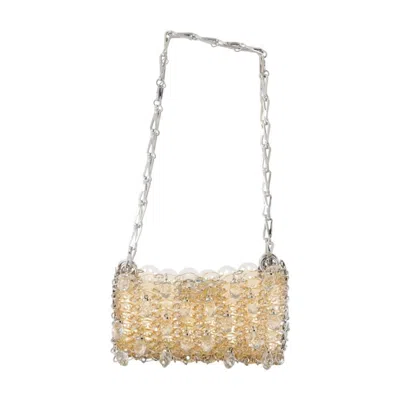 Rabanne Shoulder Bag  Acetate Pink In Gold