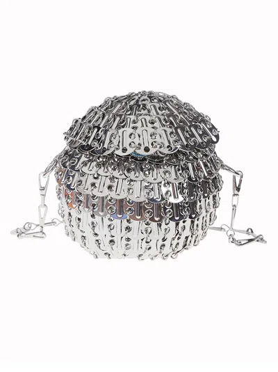 Rabanne 1969 Ball Bag In Silver