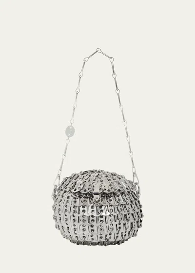 Rabanne 1969 Ball Disc Shoulder Bag In P040 Silver